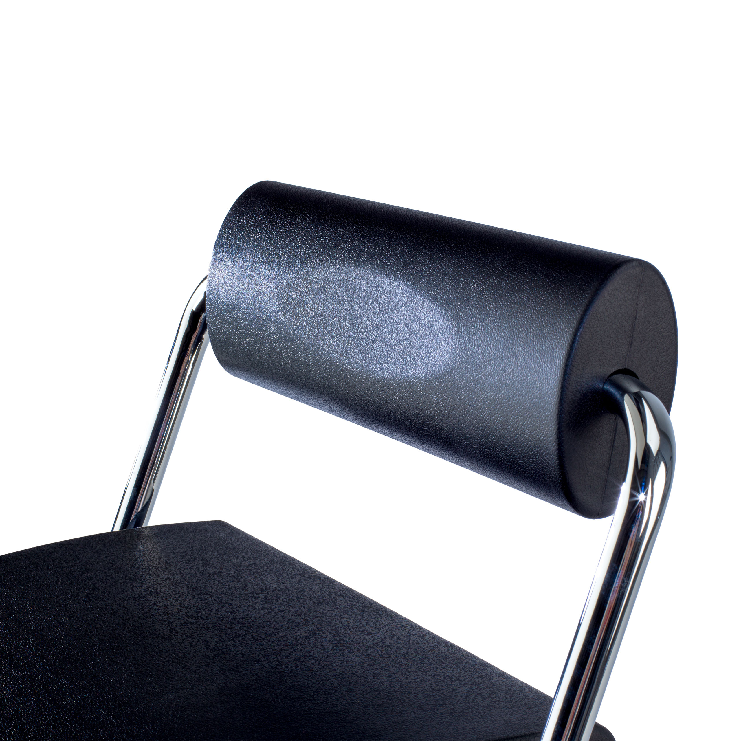 Tabouret de travail avec dossier Induro, en polyuréthane ...