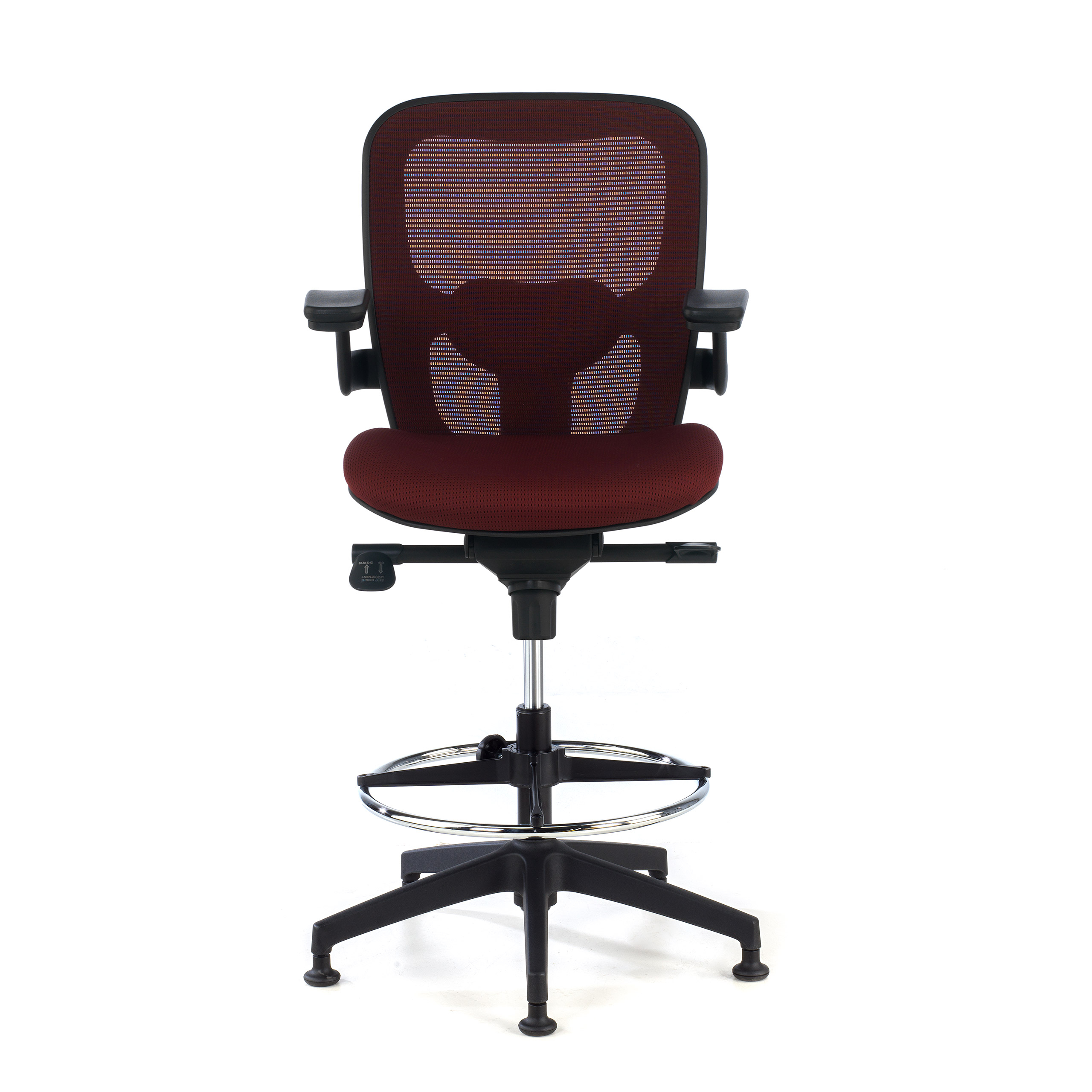 Tabouret De Bureau Ergonomique SUBTLETY - Hauteur Réglable 47-65 Cm, Siège Inclinable - Pour Maison, Magasin, Bureau